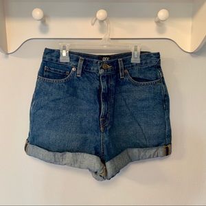 High-Waisted Mom Shorts